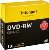 Intenso DVD-RW plānais futrālis 10 diski Intenso DVD-RW plānais futrālis 10 diski