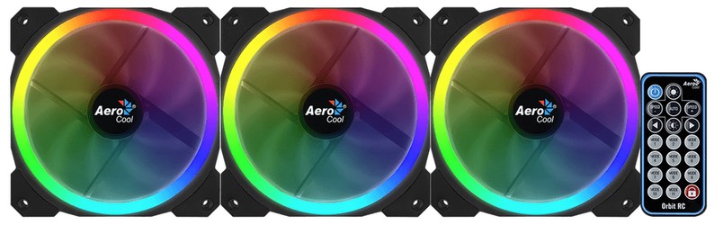 Aerocool Orbit RC 120 mm RGB 3er Pack