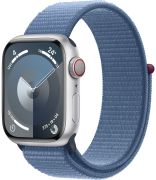 Apple Watch Series 9 GPS + Cellular 41 mm alumīnijs ar tekstila sporta siksniņu (MRHX3QF/A)