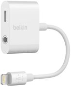 Belkin RockStar 3,5 mm ligzdas audio un uzlādes adapteris (F8J212dsWHT)