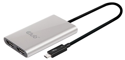 Club 3D Thunderbolt 3 uz DisplayPort 1.2 Dual Monitor 4K (CSV-1577)