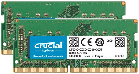 Crucial DDR4-2666 32GB komplekts (CT2K16G4S266M)