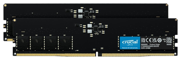 Crucial DDR5-5200 32GB komplekts (CT2K16G52C42U5)