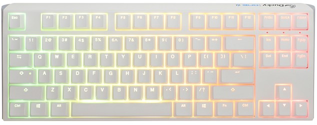 Ducky One 3 RGB TKL Balts MX-Speed-Silver