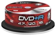 Emtec DVD+R 4,7GB 16x 25 gabalu spole Emtec DVD+R 4,7GB 16x 25 gabalu spole