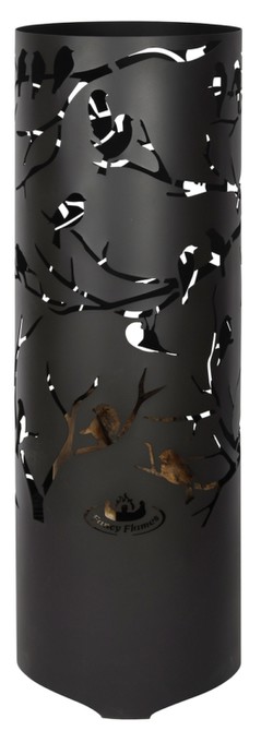 Esschert Design Feuertonne Vögel auf Ast FF409