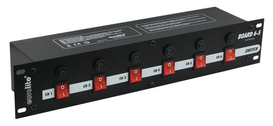 Eurolite Board 6-S ar 6x aizsargkontaktu Eurolite Board 6-S ar 6x aizsargkontaktu