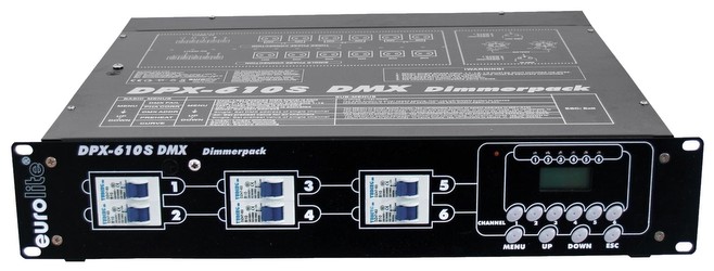 Eurolite DPX-610 S DMX Dimmerpack (70064122) Eurolite DPX-610 S DMX Dimmerpack (70064122)