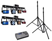 Eurolite Set 2x LED KLS Laser Bar PRO + Easy Show + 2x M-4 Boxu statīvi Eurolite Set 2x LED KLS Laser Bar PRO + Easy Show + 2x M-4 Boxu statīvi