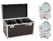 Eurolite komplekts 2x LED TMH-X4 Moving-Head Wash Zoom ws + futlāris Eurolite komplekts 2x LED TMH-X4 Moving-Head Wash Zoom ws + futlāris