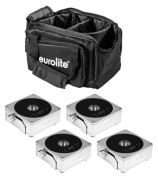 Eurolite Set 4x AKKU IP Flat Light 1 chrom + Soft-Bag Eurolite Set 4x AKKU IP Flat Light 1 chrom + Soft-Bag