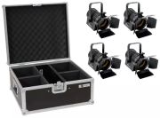 Eurolite Set 4x LED THA-20PC TRC Theater-Spot sw + Case Eurolite Set 4x LED THA-20PC TRC Theater-Spot sw + Case