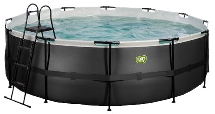 Exit Black Leather Pool ar filtra sūkni ø450 x 122 cm (30.22.15.20) Exit Black Leather Pool ar filtra sūkni ø450 x 122 cm (30.22.15.20)