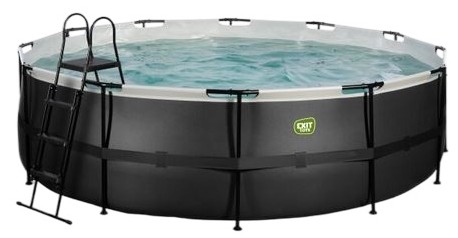 Exit Black Leather Pool ar filtru sūkni ø488 x 122 cm (30.22.16.20) Exit Black Leather Pool ar filtru sūkni ø488 x 122 cm (30.22.16.20)