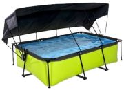 Exit Lime baseins ar saules seglu 220 x 150 x 65 cm Exit Lime baseins ar saules seglu 220 x 150 x 65 cm