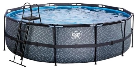 Exit Stone Pool ar filtru sūkni ø488 x 122 cm (30.22.16.00) Exit Stone Pool ar filtru sūkni ø488 x 122 cm (30.22.16.00)