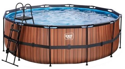 Exit Wood Pool ar filtru sūkni ø427 x 122 cm Exit Wood Pool ar filtru sūkni ø427 x 122 cm