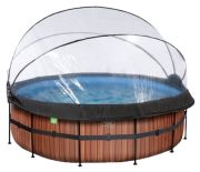 Exit Wood Pool ar smilšu filtru sūkni, pārsegu un siltumsūkni ø427 x 122 cm Exit Wood Pool ar smilšu filtru sūkni, pārsegu un siltumsūkni ø427 x 122 cm