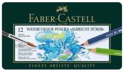Faber-Castell Albrecht Dürer akvareļzīmulis 12 gab metāla futrālī Faber-Castell Albrecht Dürer akvareļzīmulis 12 gab metāla futrālī