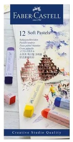 Faber-Castell Softpastelkrīti Studio Quality 12 gab. Etui (128312) Faber-Castell Softpastelkrīti Studio Quality 12 gab. Etui (128312)