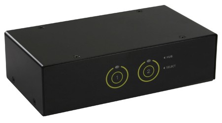 Inline KVM Desktop Switch 2 Port HDMI USB 3.0 Hub ar Audio (62622I)
