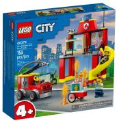 LEGO City Ugunsdzēsēju stacija un Ugunsdzēsēju mašīna (60375)