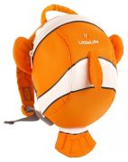 Littlelife Clownfish Toddler Mugursoma ar pavadu (L10810) Littlelife Clownfish Toddler Mugursoma ar pavadu (L10810)