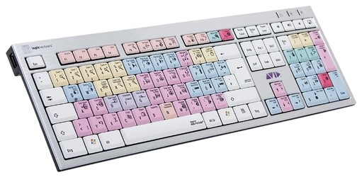 Logickeyboard Pro Tools PC Slim Line Keyboard (LKB-PT-AJPU-DE)