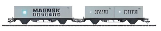 Märklin Set 2 konteineru pārvadāšanas vagoni (Lgjns DSB) 47687