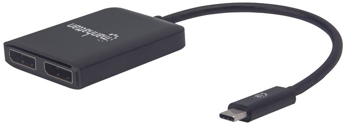 Manhattan USB-C auf Dual DisplayPort-Adapter (152952)