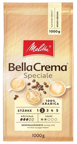 Melitta BellaCrema Speciale (veselas pupiņas) 1 kg