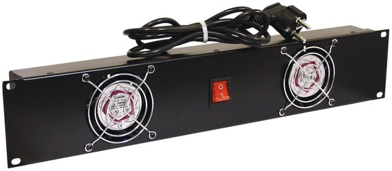 Omnitronic Frontplatte Z-19 ar 2 ventilatoriem Omnitronic Frontplatte Z-19 ar 2 ventilatoriem