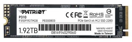 Patriot P310 M.2 PCIe SSD 1.92TB