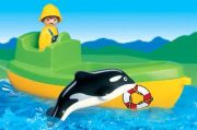 Playmobil 1.2.3. zvejnieku laiva 6714 Playmobil 1.2.3. zvejnieku laiva 6714