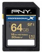 PNY Professional X SDXC klase 10 UHS-I 64GB PNY Professional X SDXC klase 10 UHS-I 64GB