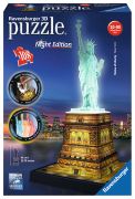 Ravensburger 3D puzle Brīvības statuja naktī