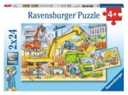 Ravensburger Puzzle Daudz darāmā būvlaukumā Ravensburger Puzzle Daudz darāmā būvlaukumā