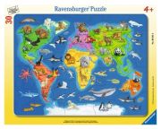 Ravensburger Weltkarte mit Tieren 06641