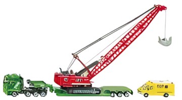 Siku Smagās pārvadāšanas transportlīdzeklis ar trosu ekskavatoru 1834 Siku Smagās pārvadāšanas transportlīdzeklis ar trosu ekskavatoru 1834