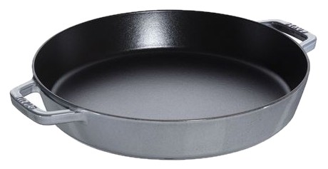 Staub cepšanas panna ar 2 rokturiem 34 cm