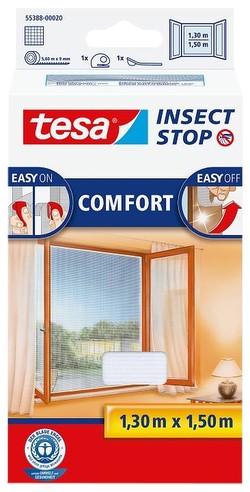 Tesa Insect Stop insektu tīkls Comfort logs 1,30 x 1,30 m
