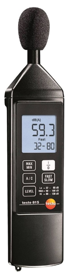 Testo 815 skaņas līmeņa mērītājs Testo 815 skaņas līmeņa mērītājs