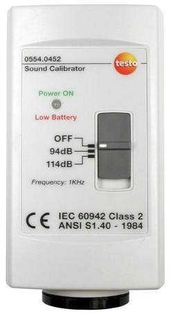 Testo Schallpegelkalibrator (0554 0452) Testo Schallpegelkalibrator (0554 0452)