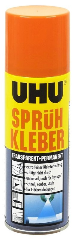 Uhu Smidzināmais līme pastāvīgs + caurspīdīgs 200 ml Uhu Smidzināmais līme pastāvīgs + caurspīdīgs 200 ml