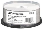 Verbatim BD-R SL 25GB 6x Wide Printable 25er Spindel 43738 Verbatim BD-R SL 25GB 6x Wide Printable 25er Spindel 43738
