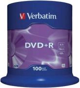 Verbatim DVD+R 4,7GB 16x 100er 43551