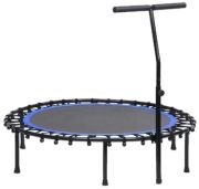 vidaXL Fitness batuts ar rokturi 122 cm apaļš vidaXL Fitness batuts ar rokturi 122 cm apaļš