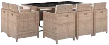 vidaXL Garten-Essgruppe ar spilveniem (42549)