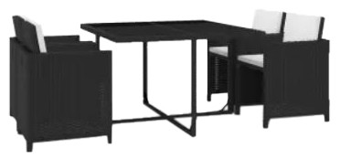 vidaXL Garten-Essgruppe mit Auflagen 5-tlg. (43898)
