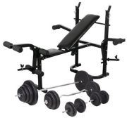 vidaXL Svaru zāles sols ar plauktu komplekts 120 kg (275377) vidaXL Svaru zāles sols ar plauktu komplekts 120 kg (275377)